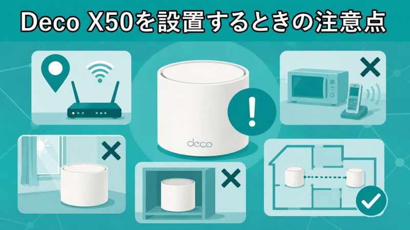 Deco X50の設置注意点