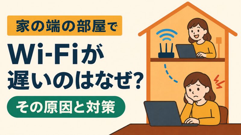 Wi-Fiから遠くネットが不安定な人