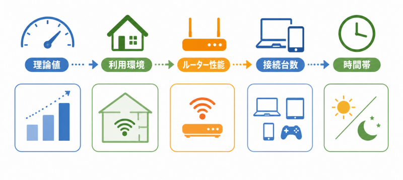 理論値だけで回線やルーターを選ばないための確認項目