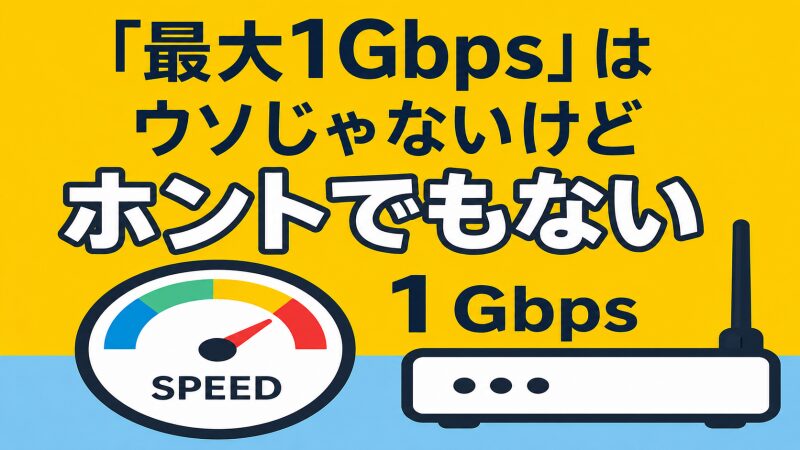 回線スピードテストをしている様子