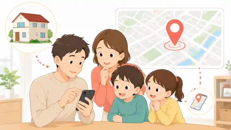 SoftBank 光＋の提供エリアを住所で確認する家族